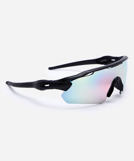 óculos de sol esportivo unissex preto