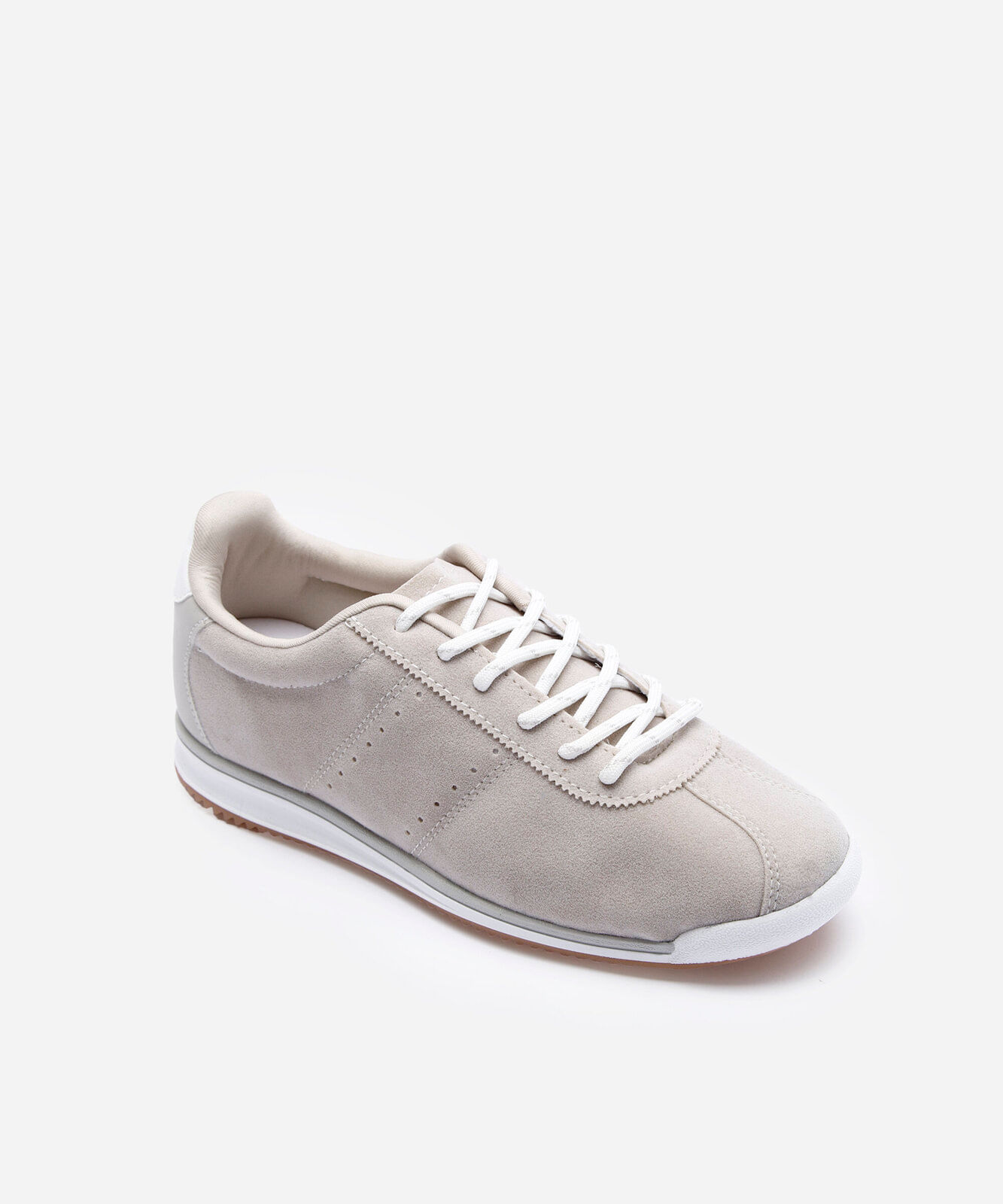 tênis feminino jogging chuteira camurça cinza