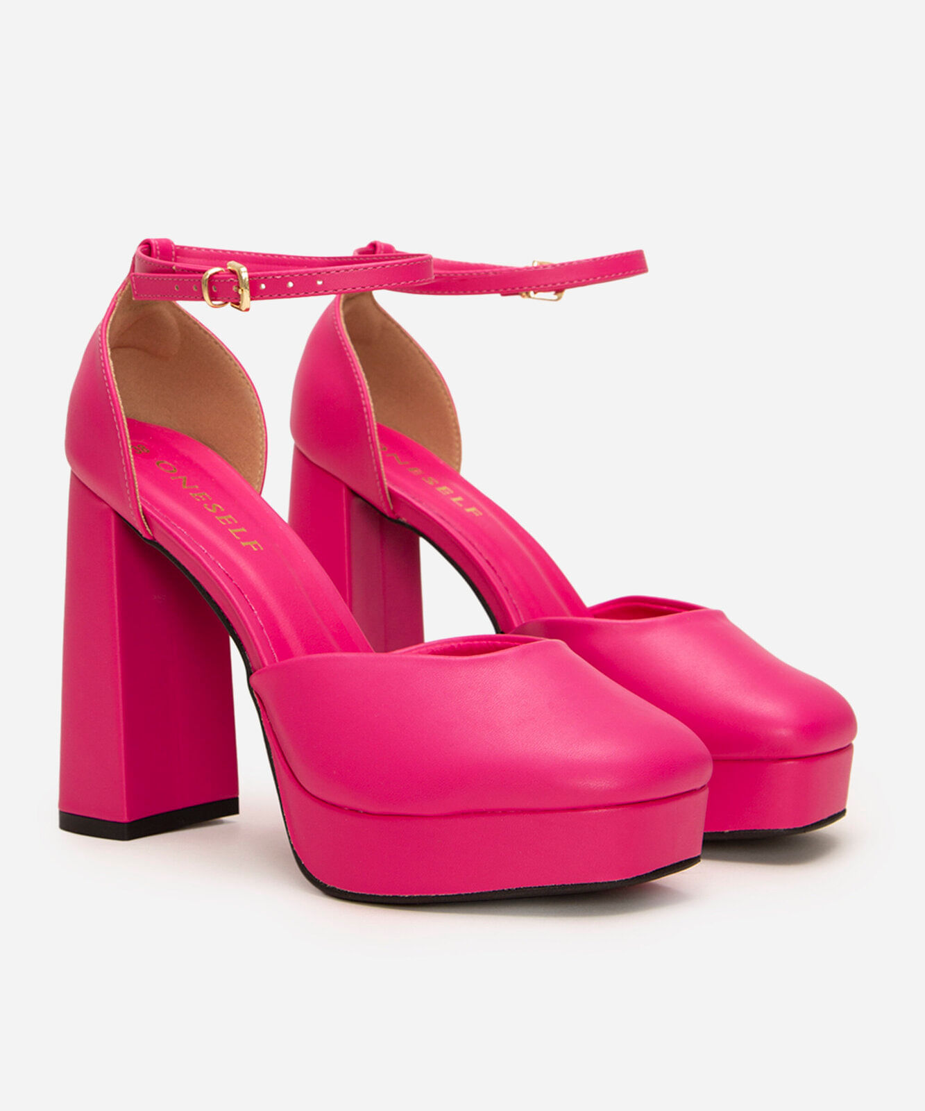 scarpin meia pata oneself rosa