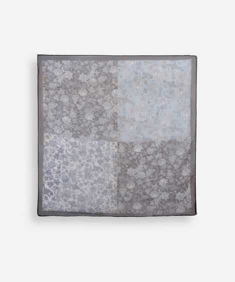 lenço feminino paisley azul