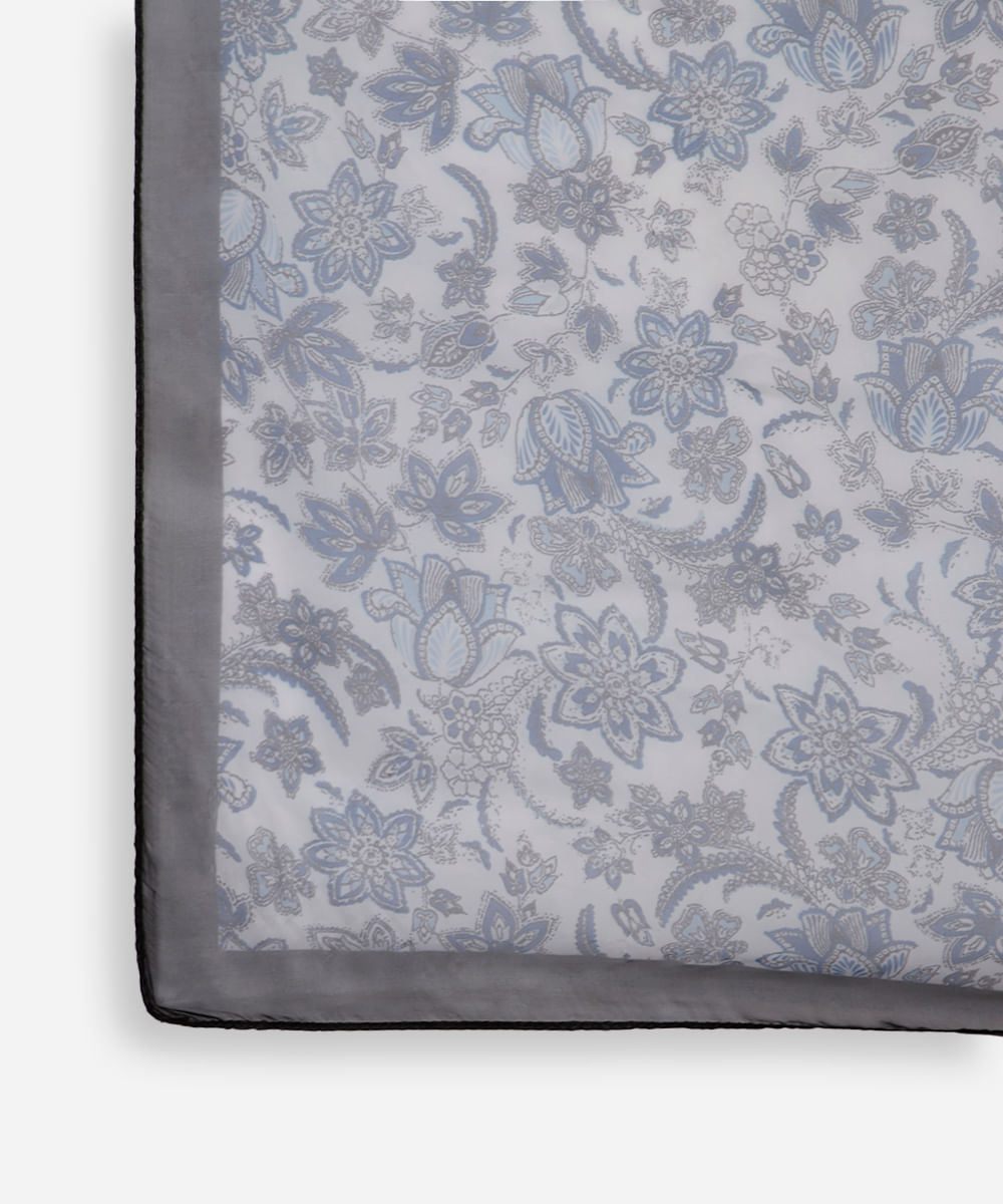 lenço feminino paisley azul