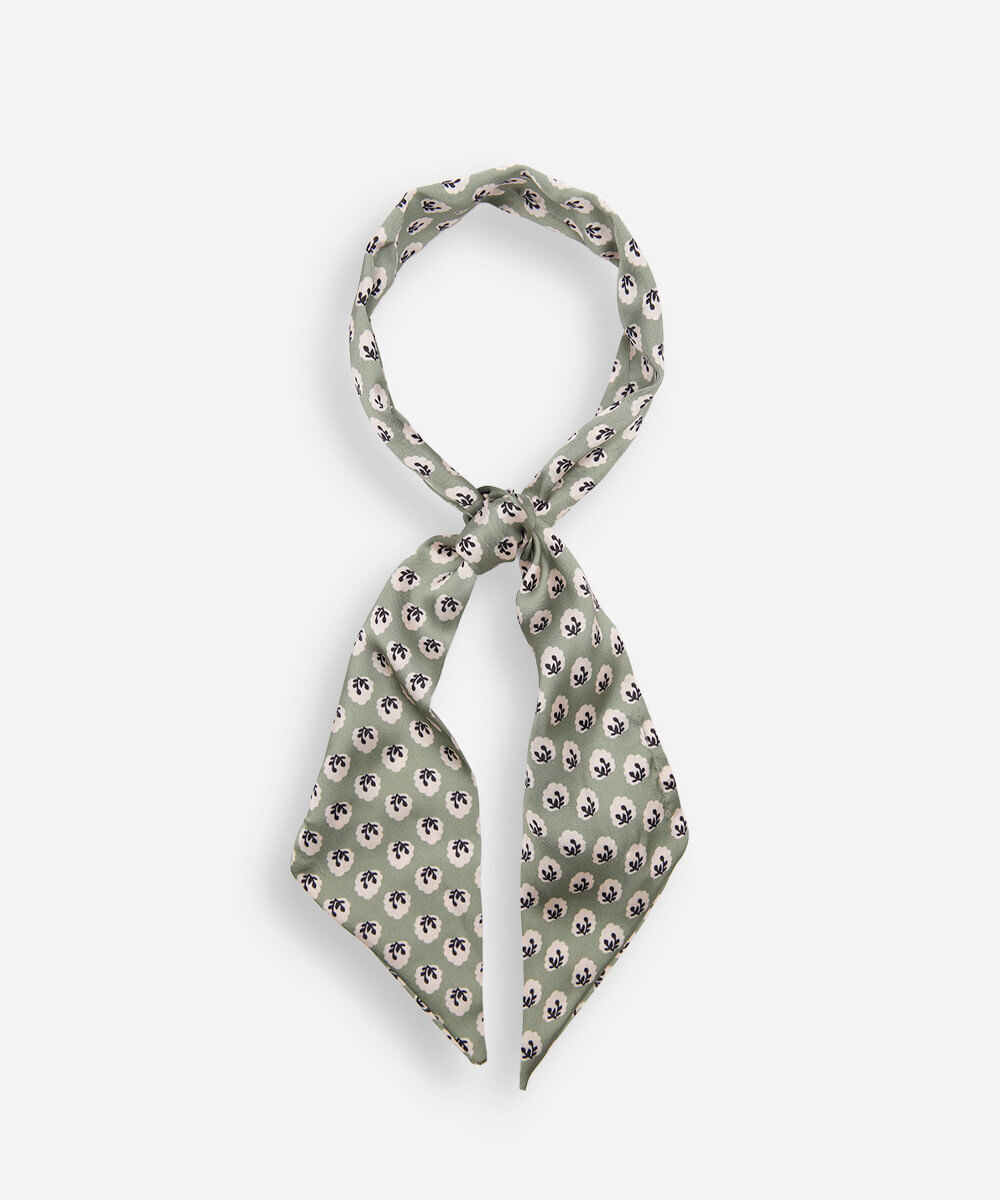 faixa lenço floral colorido