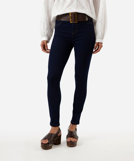 calça jeans cigarrete feminina sawary azul