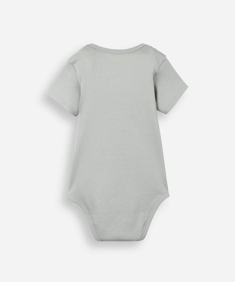 body infantil de algodão peruano estampado verde