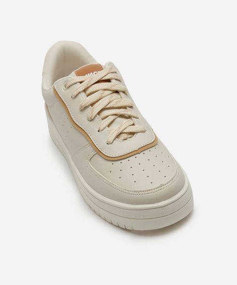 tênis casual com recortes ace off white