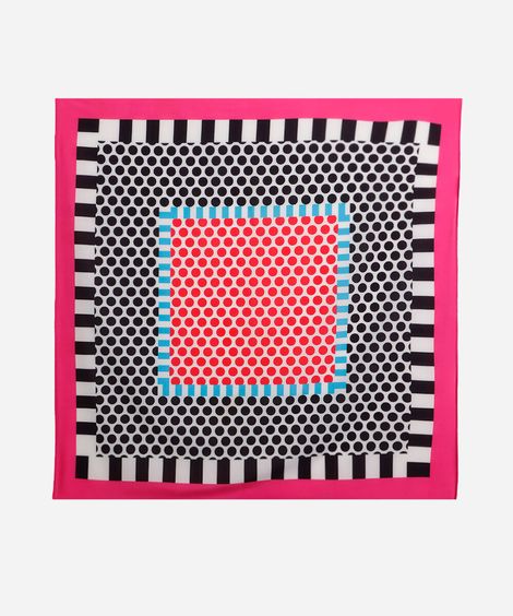 lenço feminino poá colorido