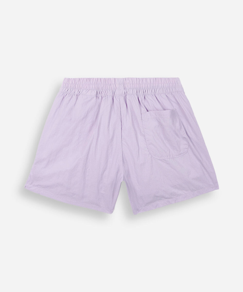 short saia infantil pregas nylon lilás