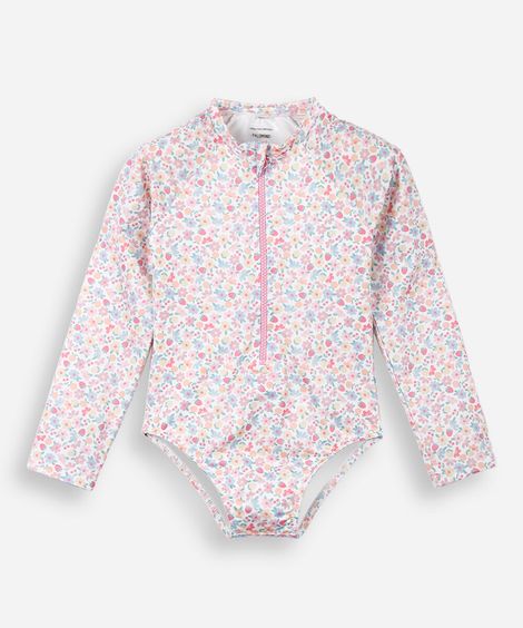 maiô infantil  full print liberty colorido