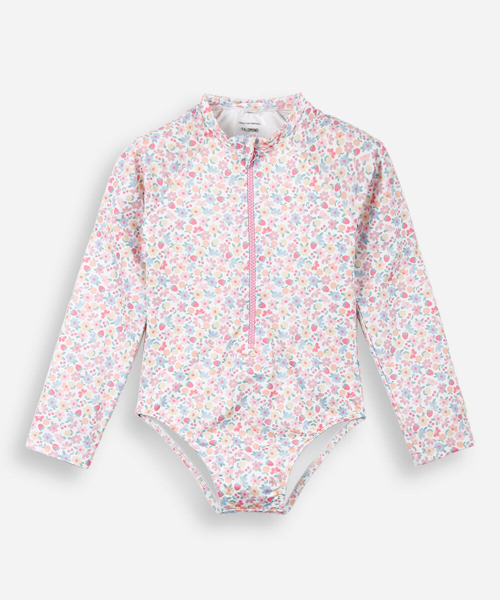 maiô infantil  full print liberty colorido
