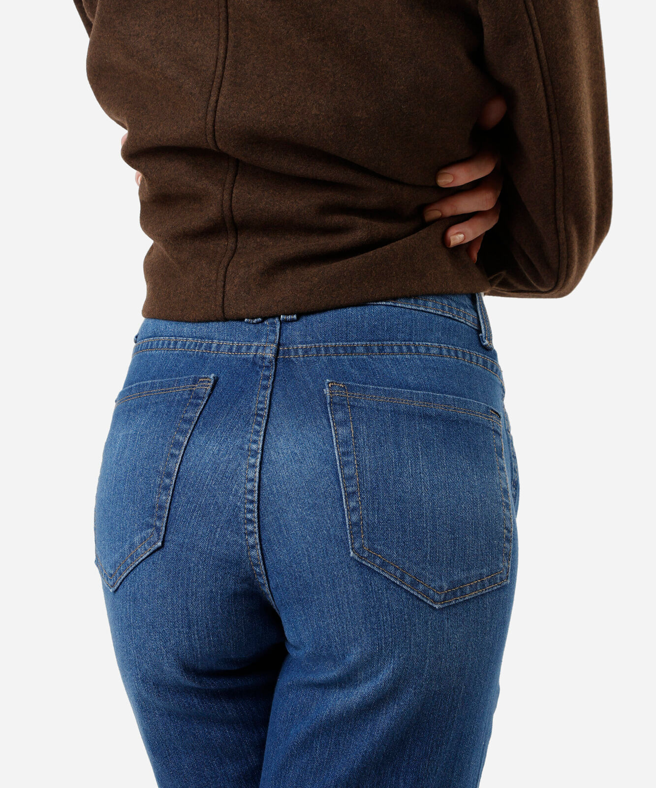 calça flare feminina jeans cintura alta azul