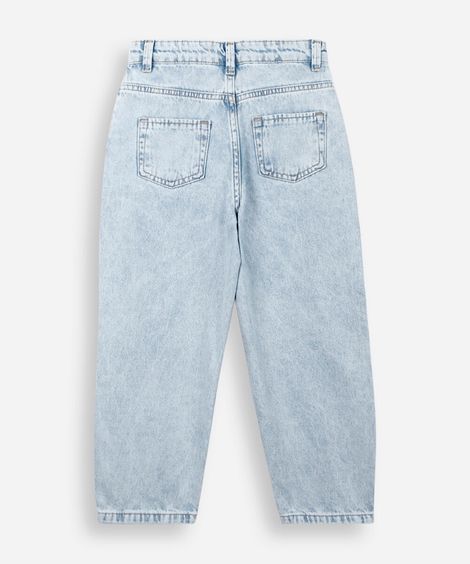 calça infantil balloon jeans azul