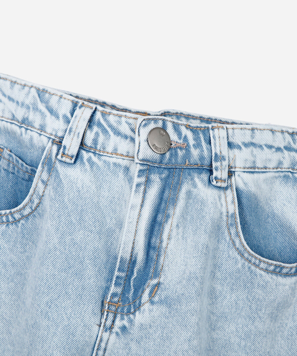 calça infantil balloon jeans azul