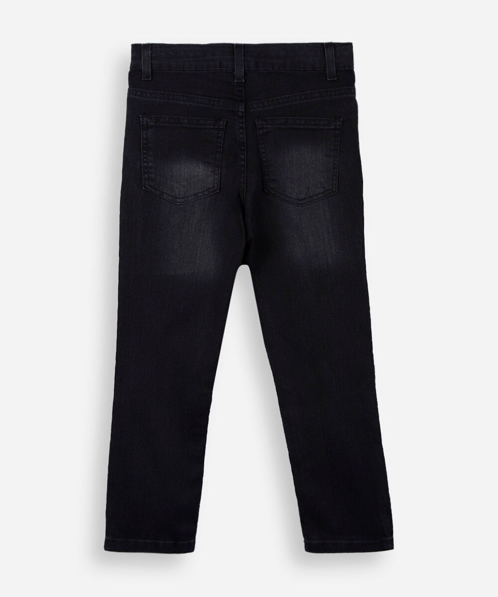 calça infantil skinny jeans preta