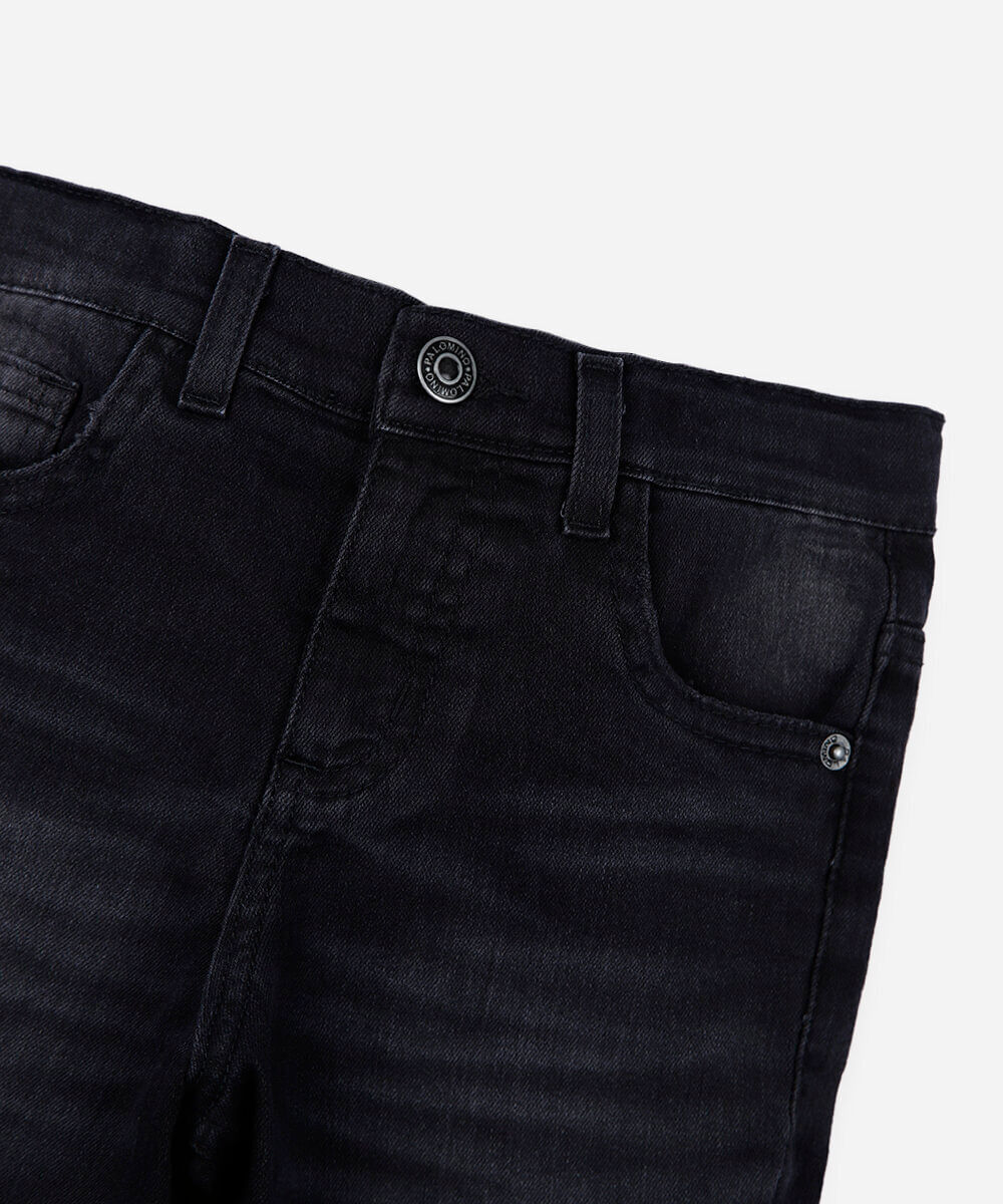 calça infantil skinny jeans preta