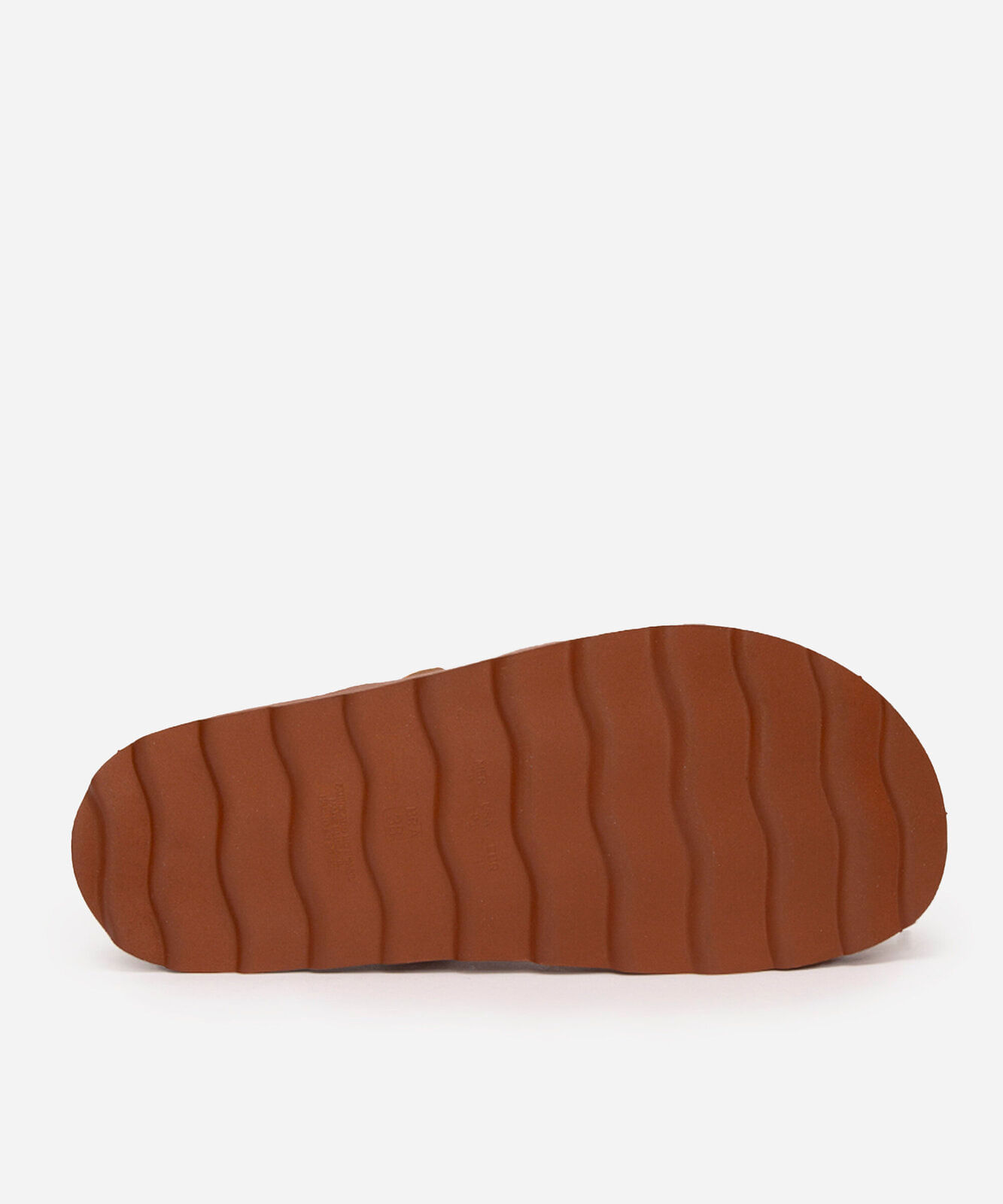 sandália flatform com tachas e pedras marrom