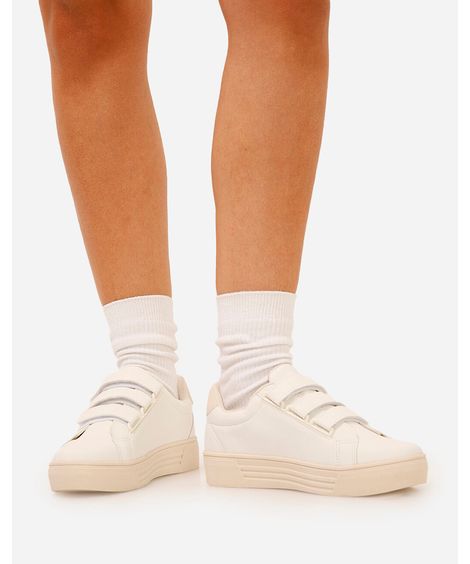tênis com velcro oneself branco