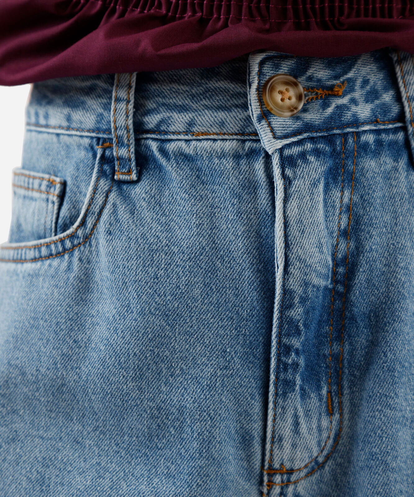bermuda jorts feminina jeans cintura alta azul