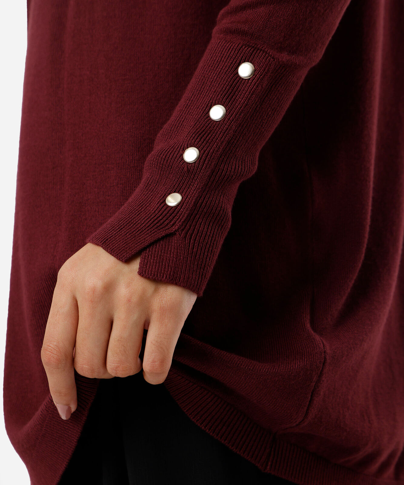cardigan feminino de tricot vinho