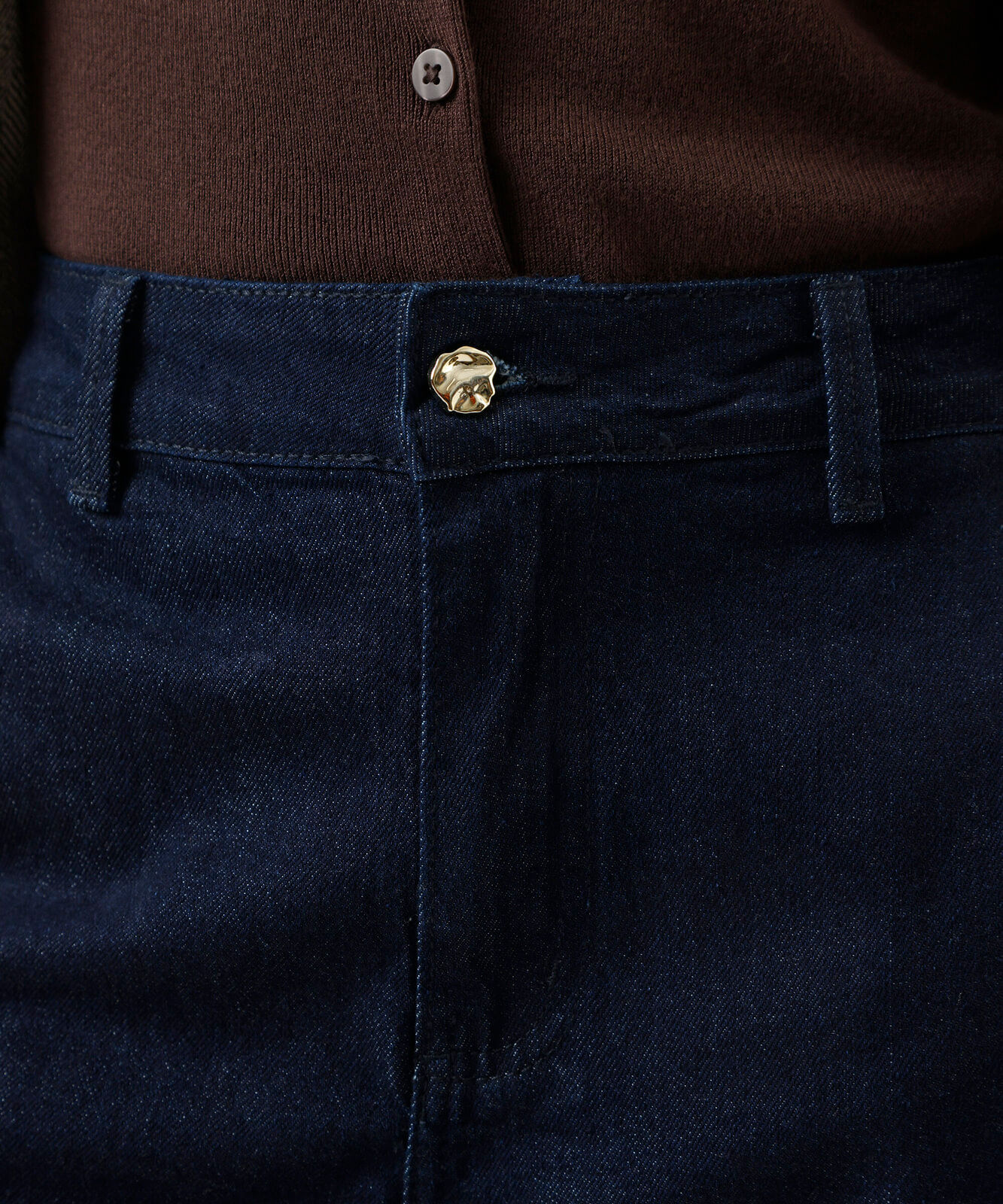 calça flare feminina jeans cintura alta azul
