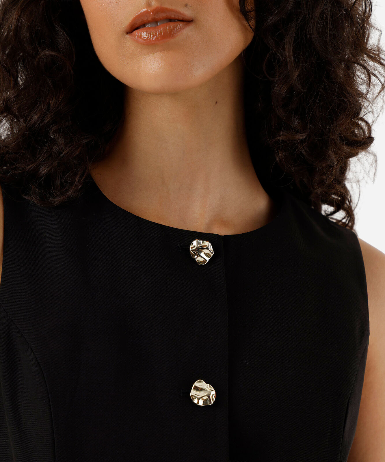 colete alongado feminino com viscose preto