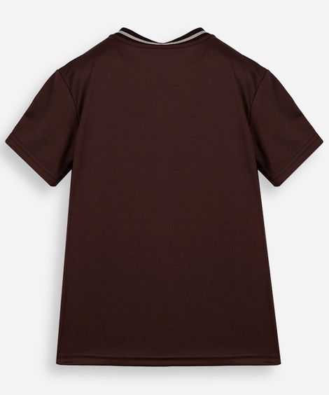 camiseta infantil esportiva boston marrom