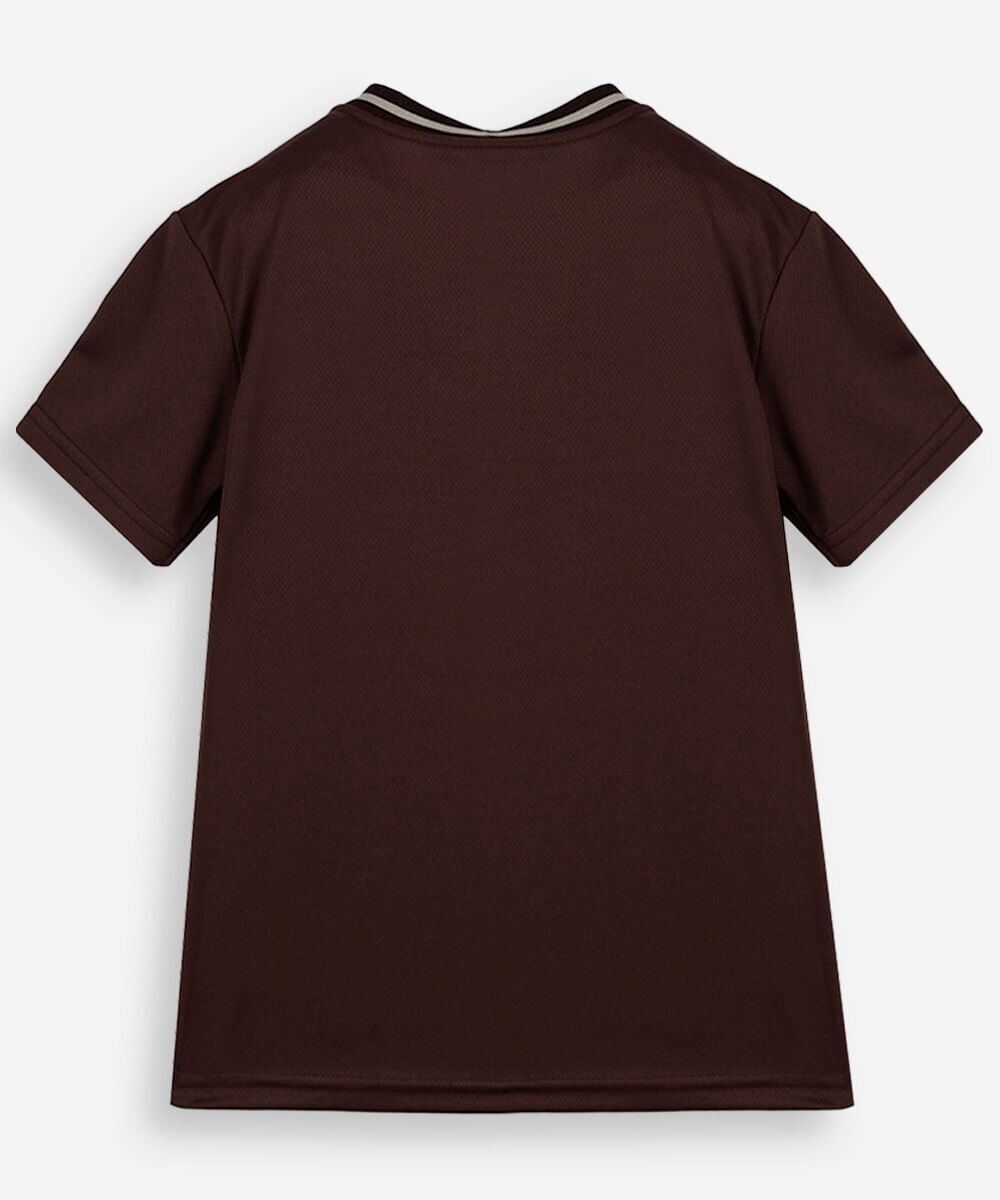 camiseta infantil esportiva boston marrom