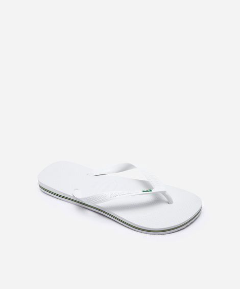 chinelo havaianas masculino brasil branco