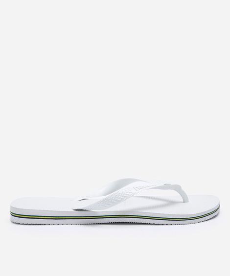 chinelo havaianas masculino brasil branco