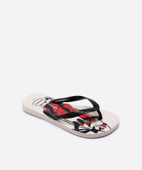 chinelo havaianas masculino top disney bege