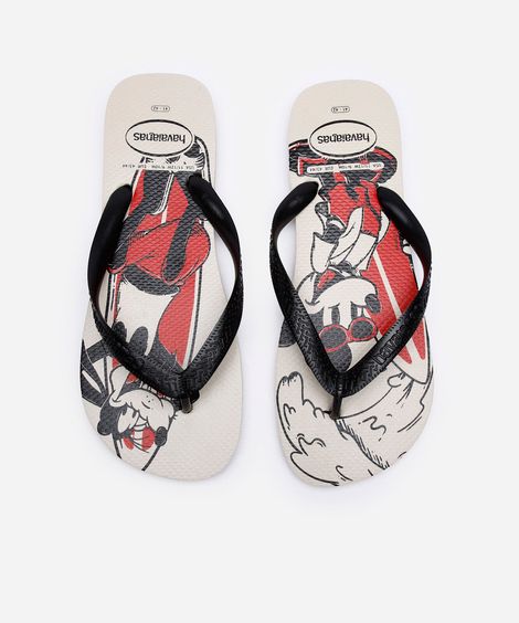 chinelo havaianas masculino top disney bege