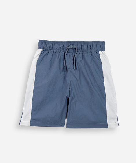 bermuda infantil listra azul