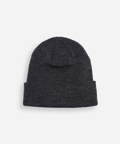 gorro masculino básico cinza