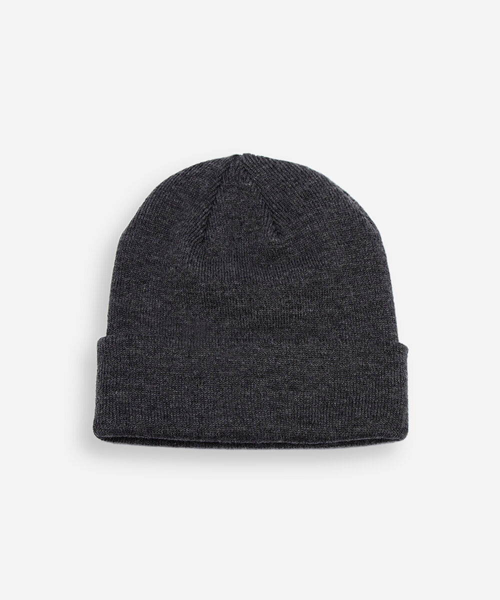 gorro masculino básico cinza