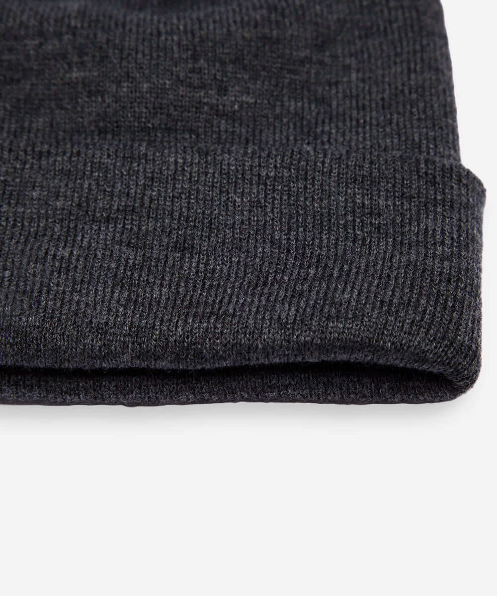 gorro masculino básico cinza