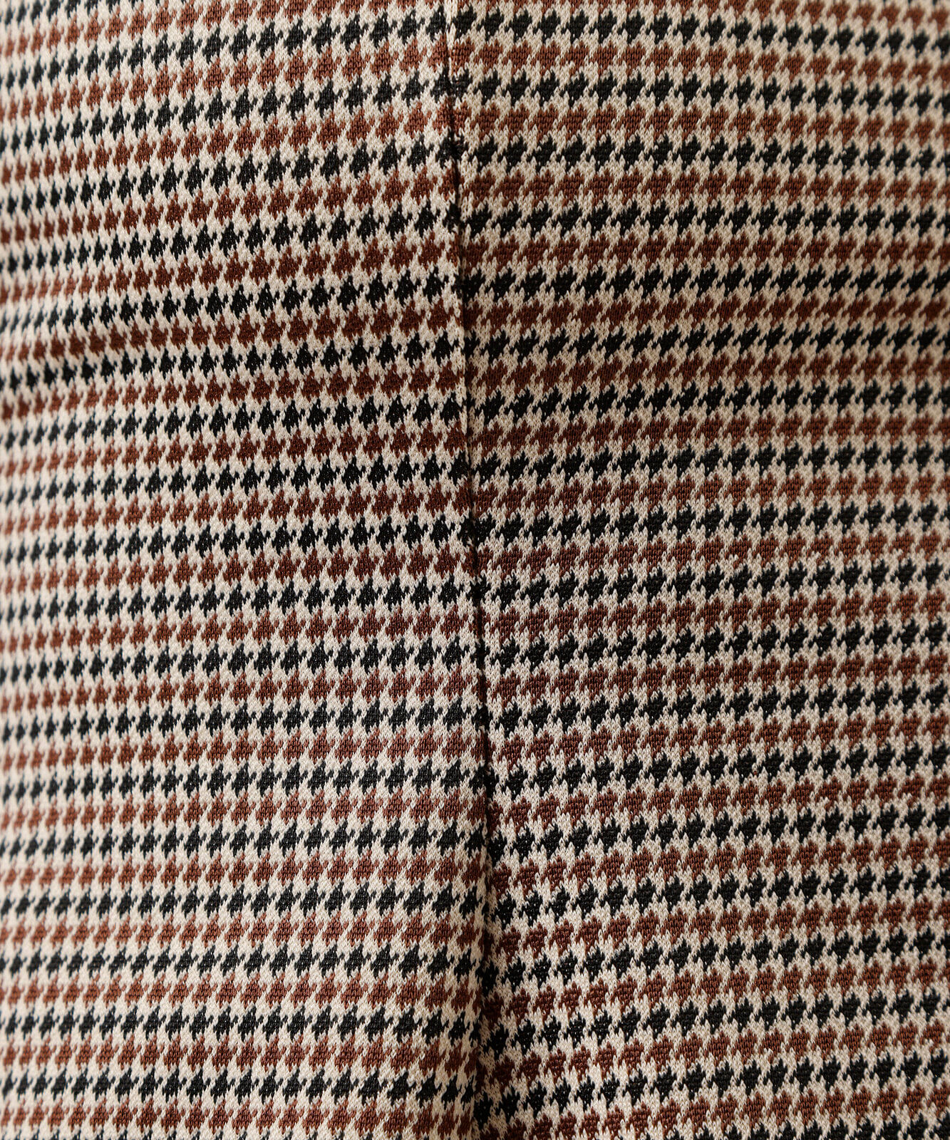 regata feminina peplum com recortes xadrez marrom