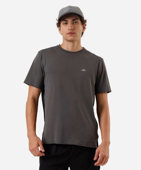 camiseta masculina bicolor cea sports preta