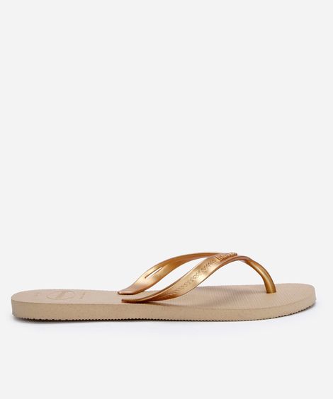 chinelo havaianas elegance dourado
