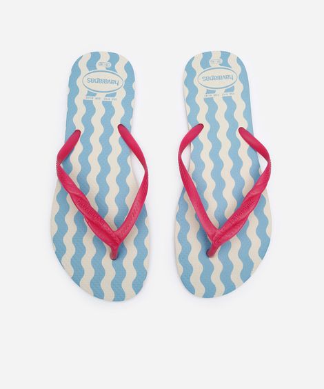 chinelo havaianas fantasy listrado colorido