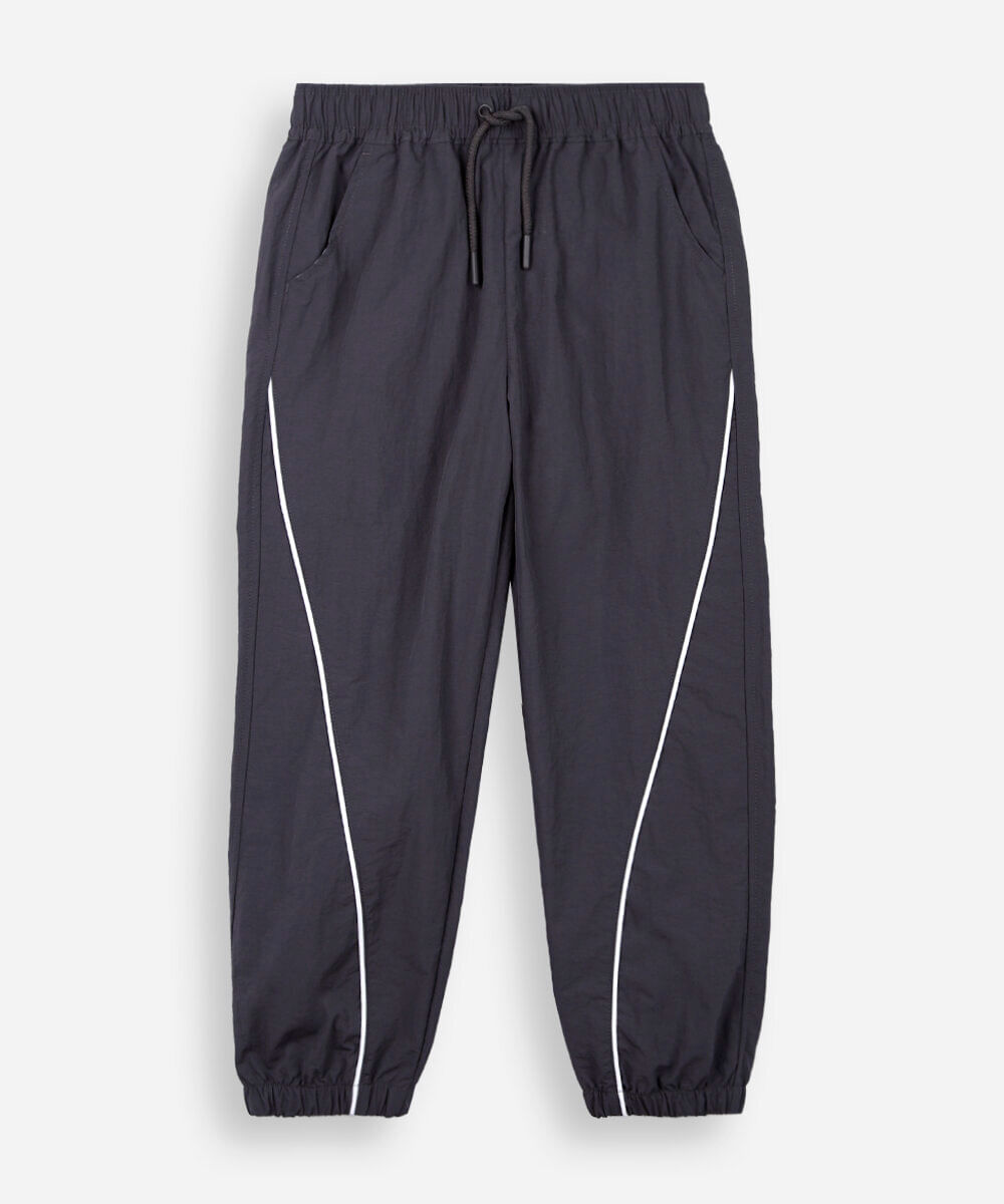 calça infantil esportiva jogger cinza
