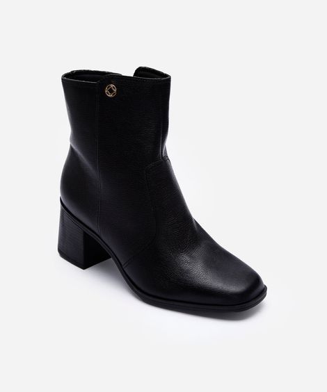 bota cano médio salto grosso bebecê preta