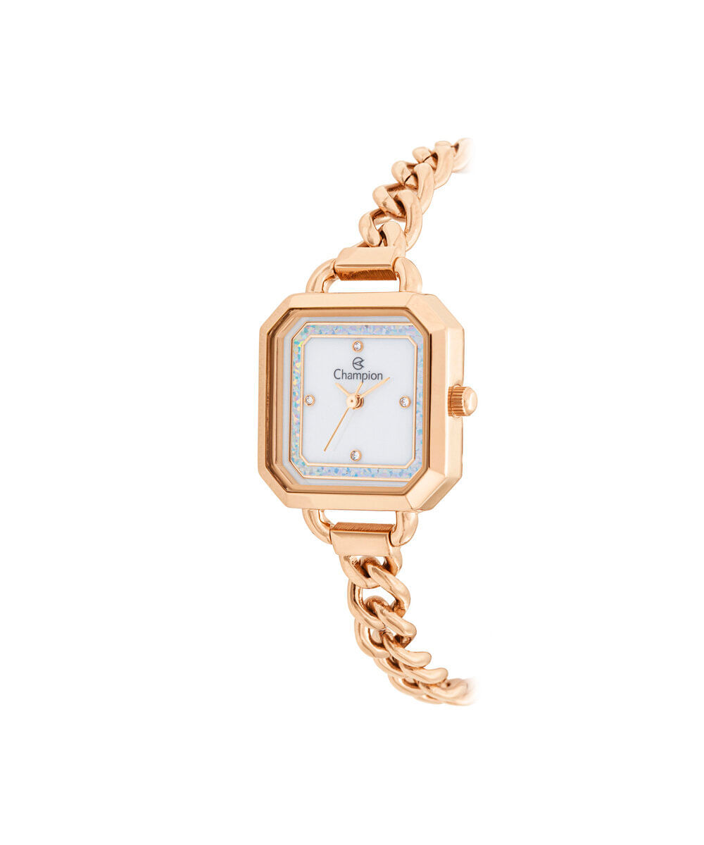 relógio feminino champion analógico cf25849z rosa