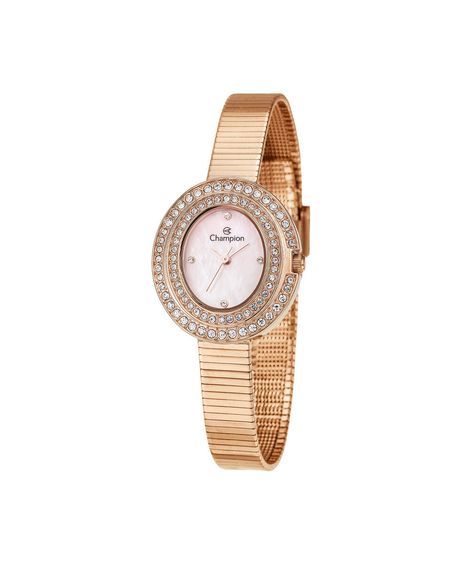 relógio feminino champion analógico cf25910i rosa