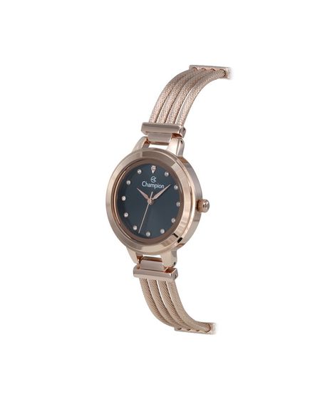 relógio feminino champion analógico cf26115p rosa