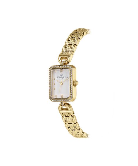 relógio feminino champion analógico cf25894h dourado