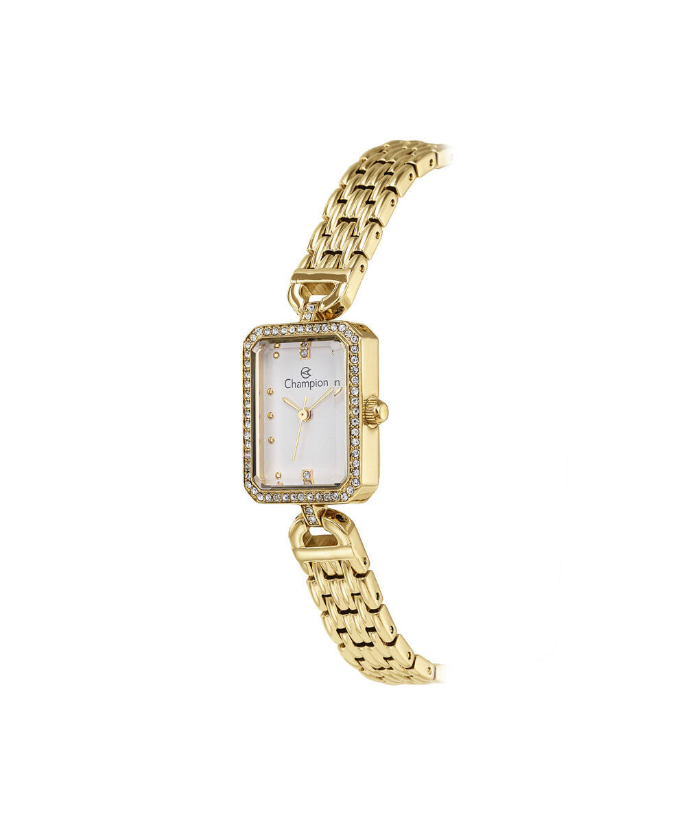 relógio feminino champion analógico cf25894h dourado