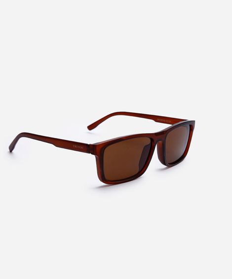 óculos de sol masculino quadrado de acetato triton marrom