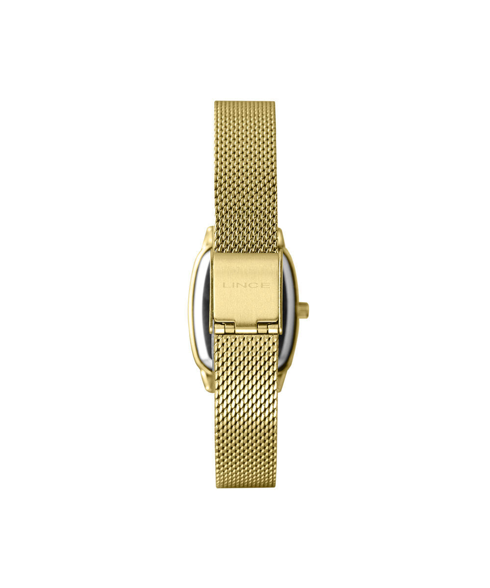 kit relógio feminino lince analógico lqg4675lka9kc2kx dourado
