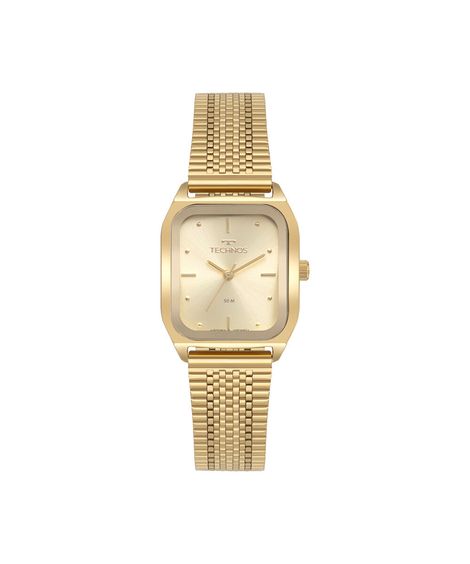 relógio feminino technos analógico 2035mzg 1d dourado