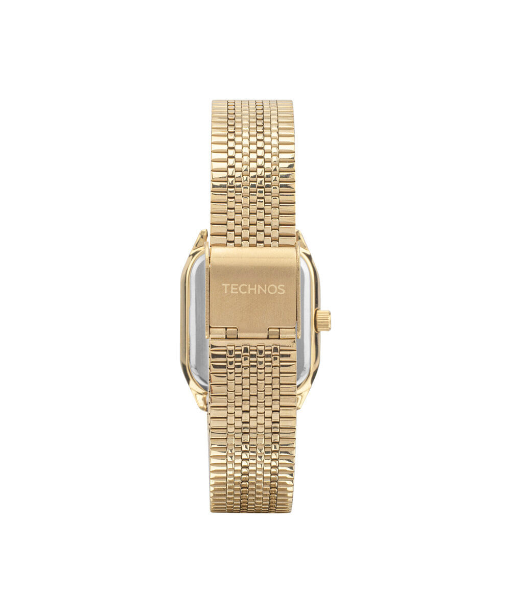 relógio feminino technos analógico 2035mzg 1d dourado