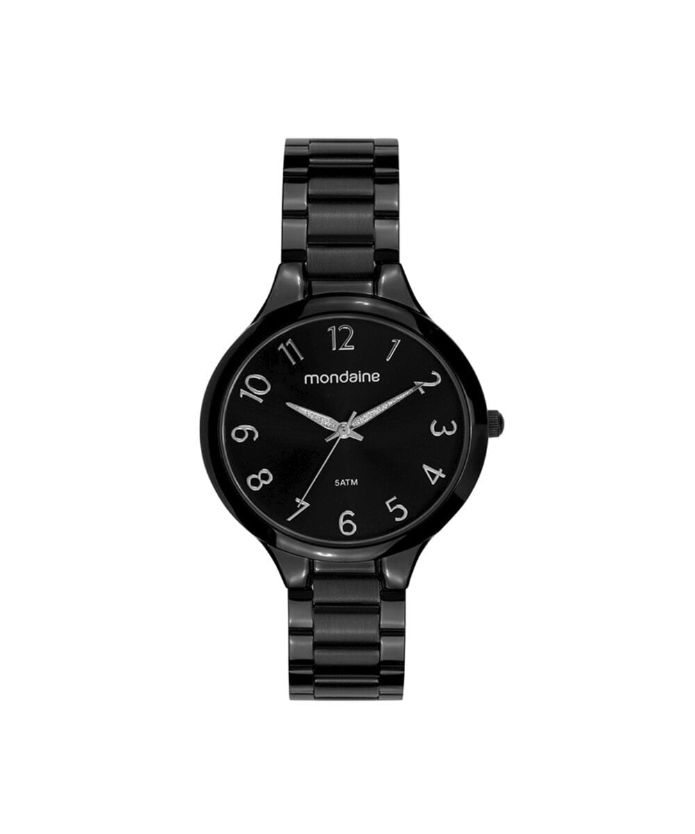 kit relógio feminino mondaine analógico 32418lpmvpe4ka preto